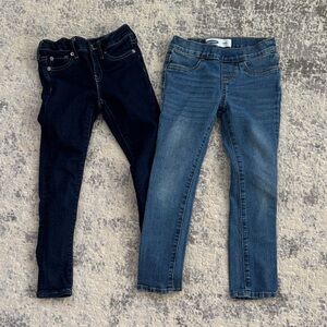 GAP Girls Stretch Super Skinny Jeans - Dark Indigo & Light Blue